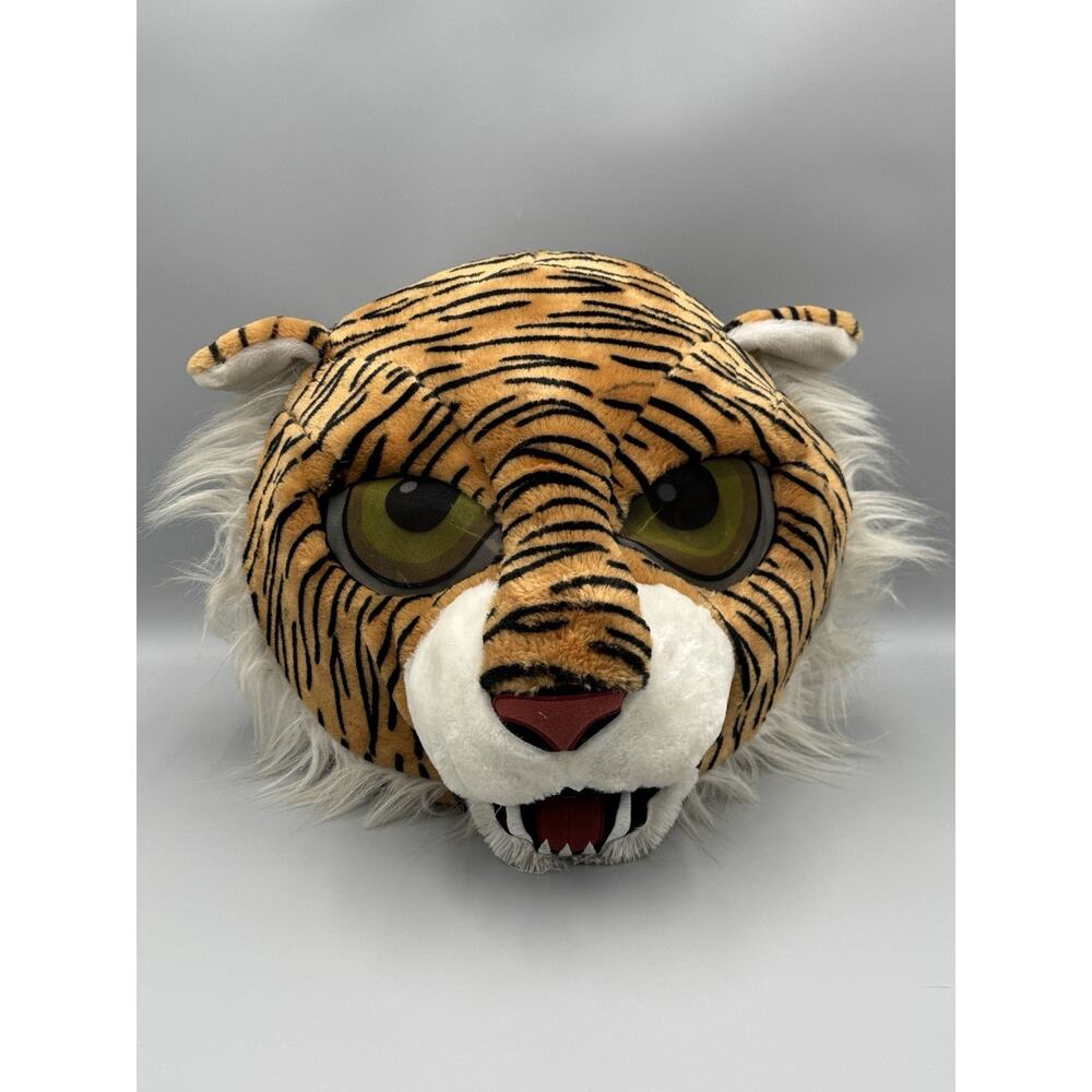 Dan Dee Tiger Big Greeter‎ Head Overhead Padded Plush Mask Costume READ